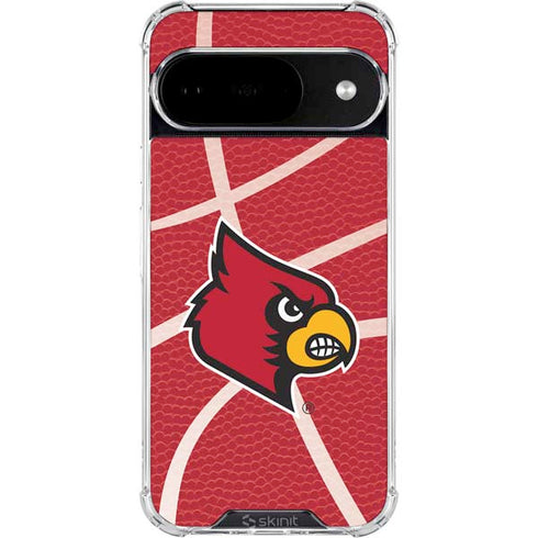 University of Louisville Red Basketball Google Pixel 10 Clear Case
